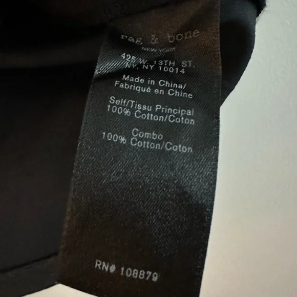 Rag & Bone Alta Cropped Knit Trim Blouse - Picture 5 of 7